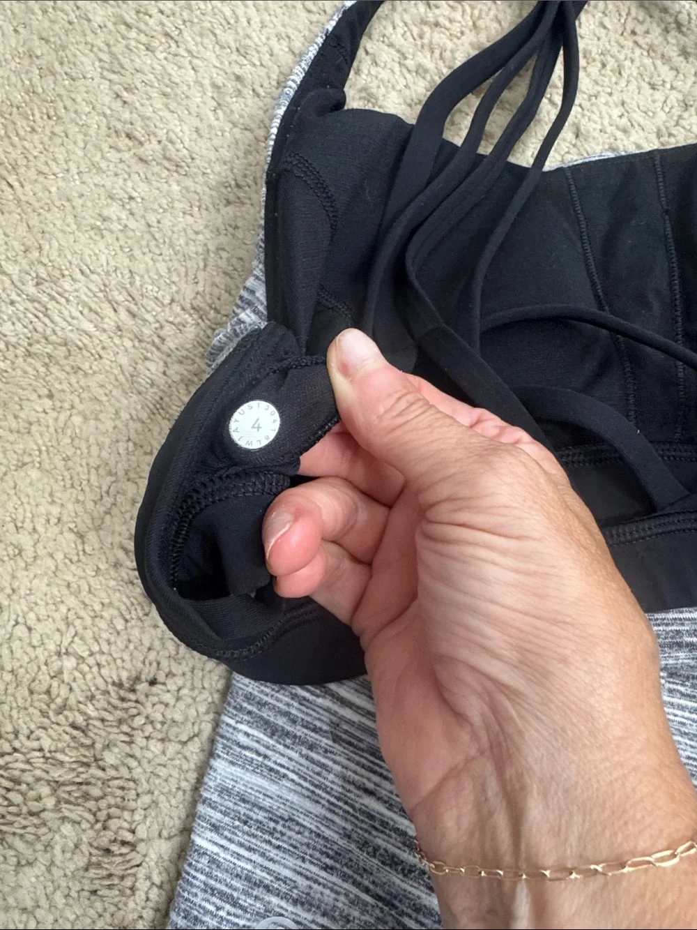 Lululemon Moment To Movement 2-In-1 Tank Heathered Black / Black size 4